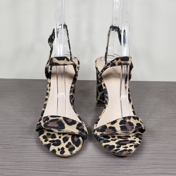 BP. Lula Slingback Sandal, Leopard Print, Womens Size 5 M - Picture 2 of 10